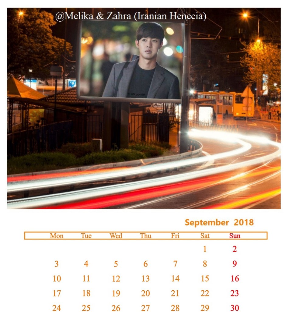 (Calendar September 2018 (2) - @Melika & Zahra (Iranian Henecia