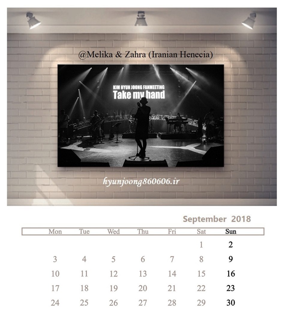 (Calendar September 2018 (4) - @Melika & Zahra (Iranian Henecia