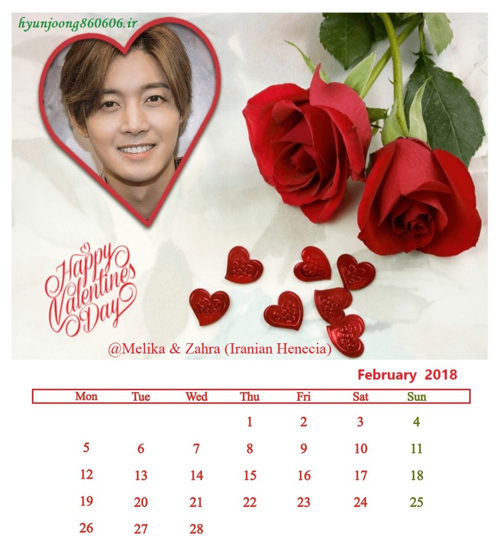 (Calendar February 2018 (1) - @Melika & Zahra (Iranian Henecia