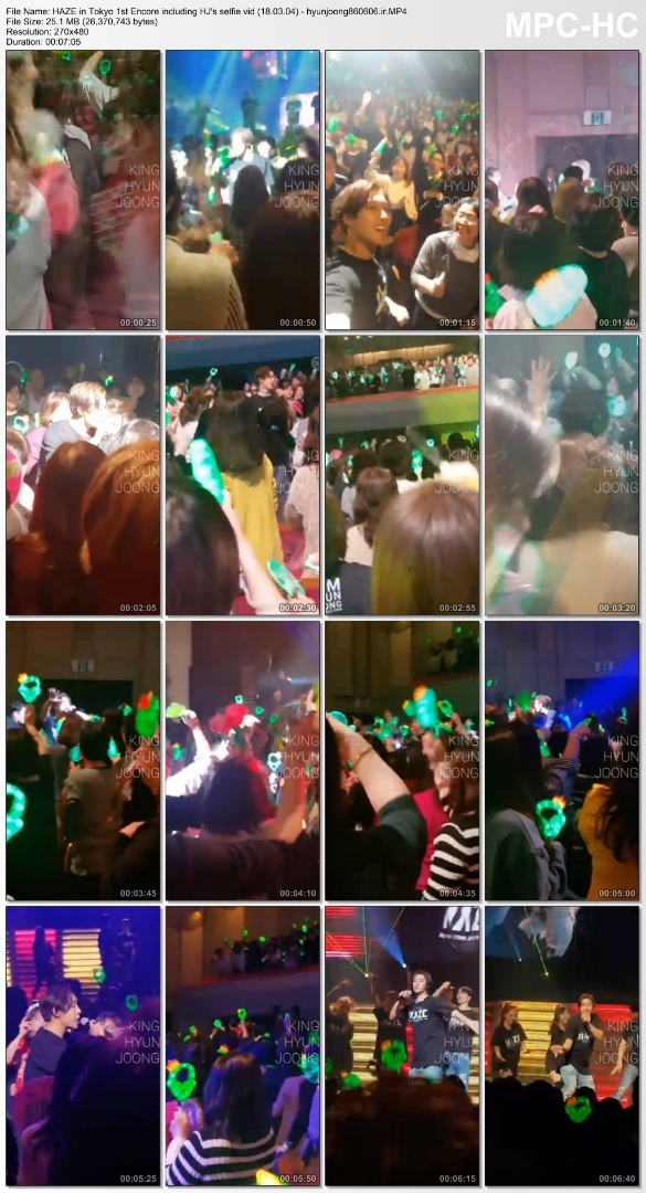 HAZE in Tokyo 1st Encore including HJ's selfie vid (18.03.04) - hyunjoong860606.ir
