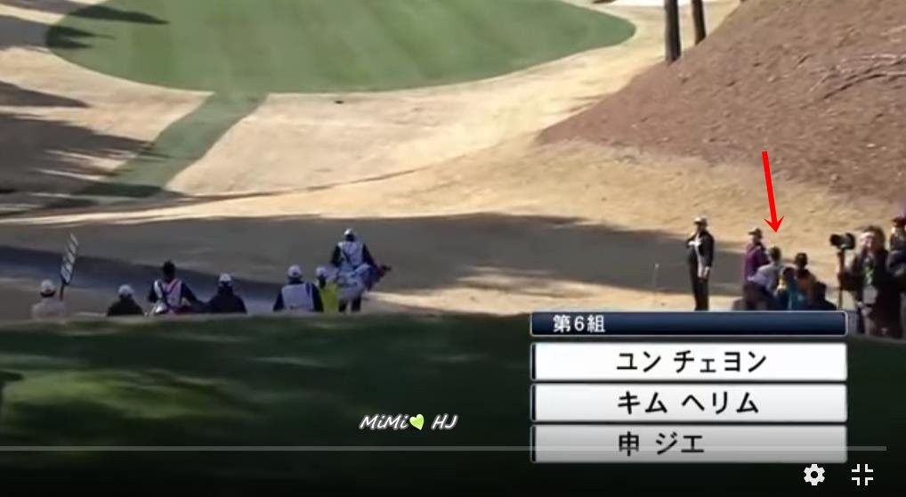 (HJ in golf competition on Japan TV (1