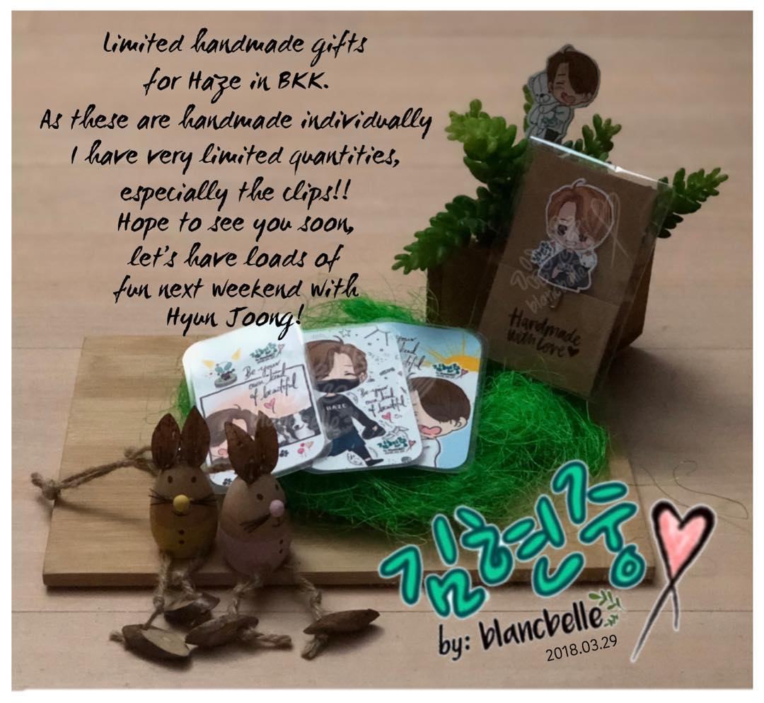 [blancbelle Fanart] Limited handmade gifts for Haze in BKK for those Henecians I happen to meet [2018.03.29]