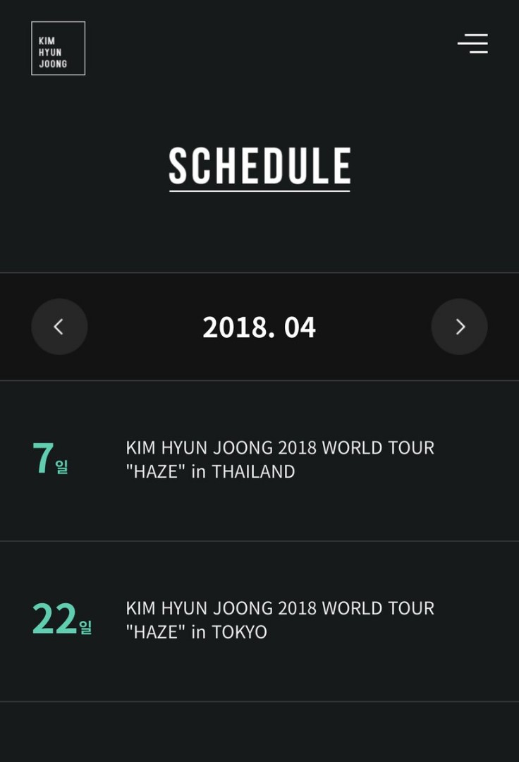KHJ Official Site Schedule 04
