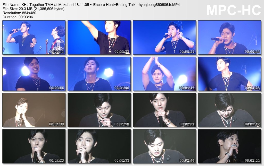 KHJ Together TMH at Makuhari 18.11.05 ~ Encore Heat+Ending Talk - hyunjoong860606.ir