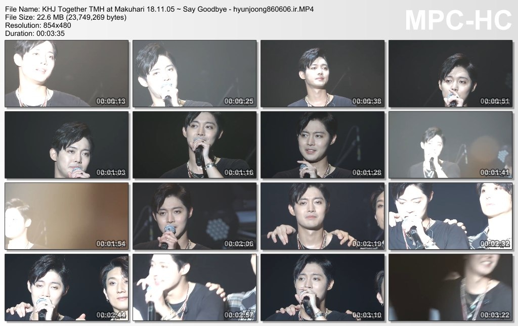 KHJ Together TMH at Makuhari 18.11.05 ~ Say Goodbye - hyunjoong860606.ir