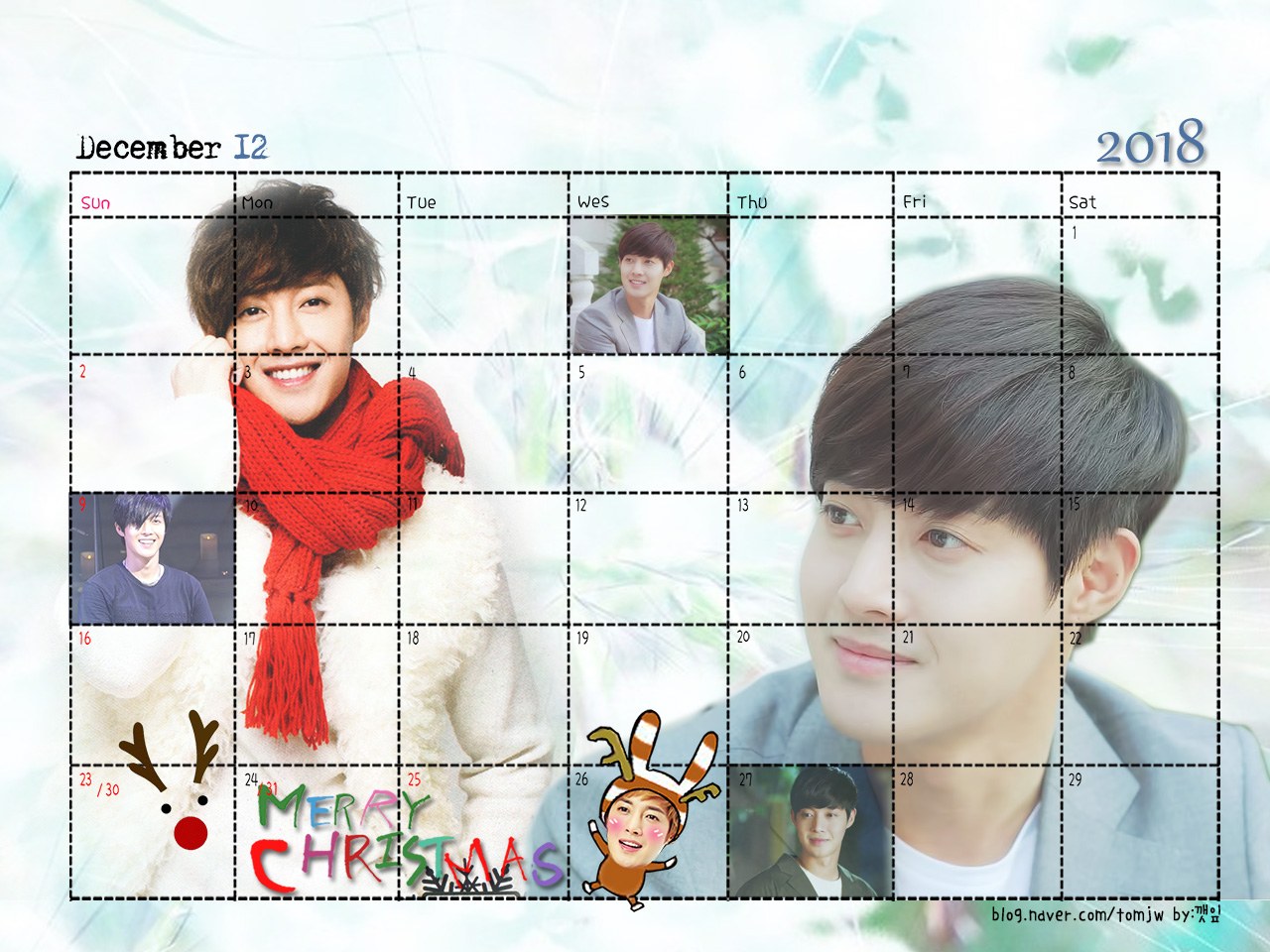 (Calendar of December 2018 (2