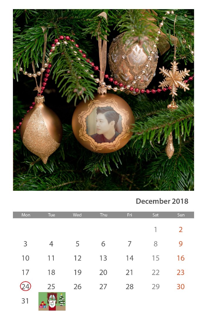 (Calendar of December 2018 (5