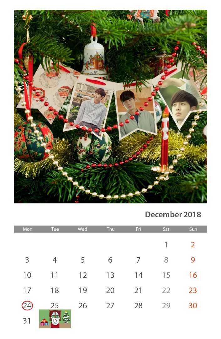 (Calendar of December 2018 (6