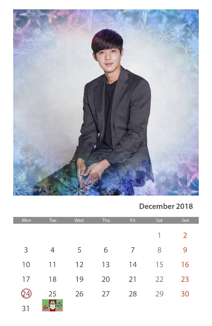 (Calendar of December 2018 (8