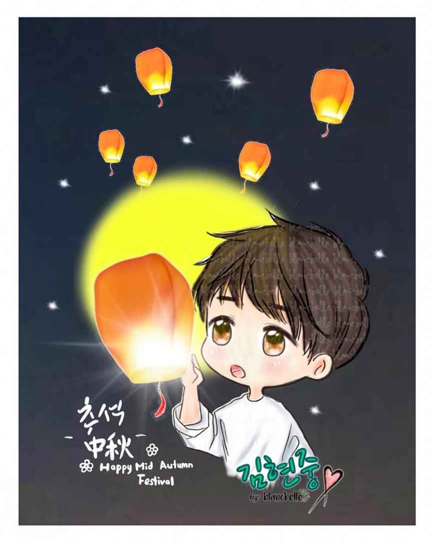 [blancbelle Fanart] Happy Chuseok, happy Mid Autumn Festival [2018.09.24]