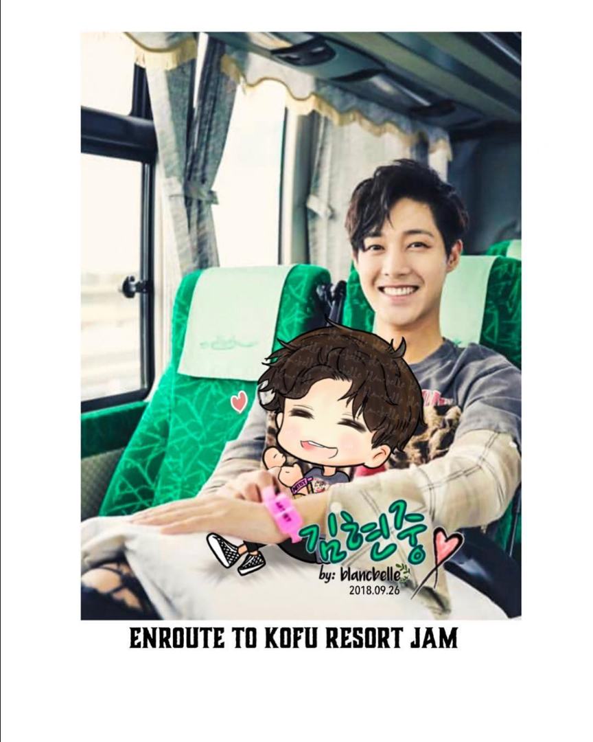 [blancbelle Fanart] Kim Hyun Joong enroute to kofu resort jam [2018.09.26]