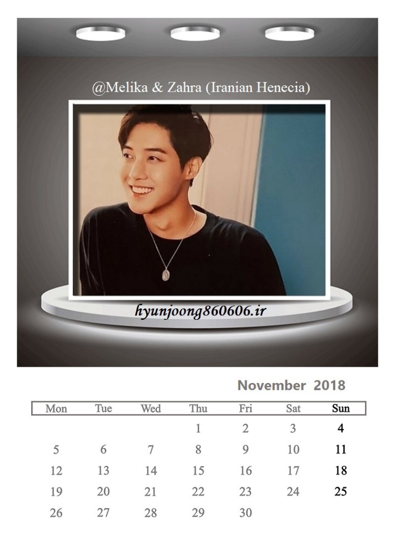 (Calendar November 2018 (4) - @Melika & Zahra (Iranian Henecia