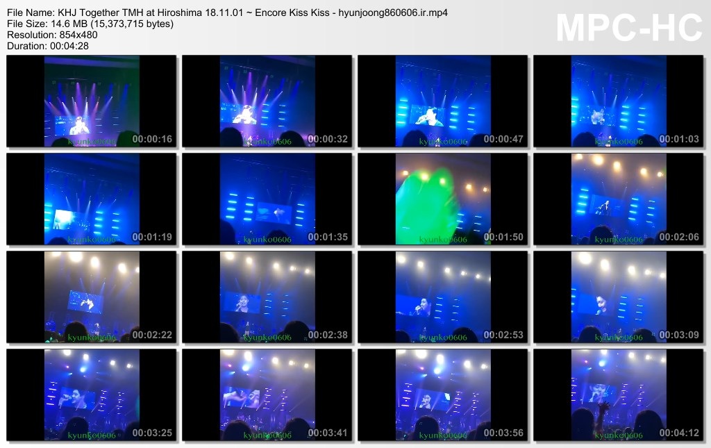 KHJ Together TMH at Hiroshima 18.11.01 ~ Encore Kiss Kiss - hyunjoong860606.ir