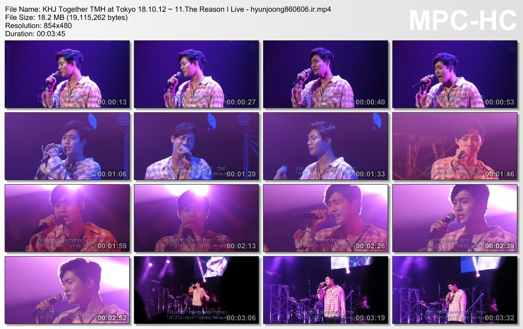 KHJ Together TMH at Tokyo 18.10.12 ~ 11.The Reason I Live - hyunjoong860606.ir