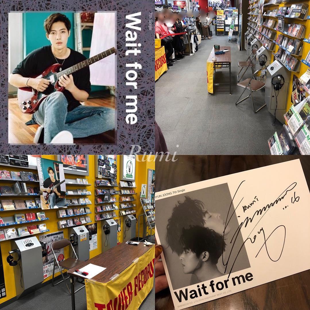 [Fanpics] Kim Hyun Joong Wait for me Fansign Event at Tower Records Sendai PARCO store [2018.10.16]