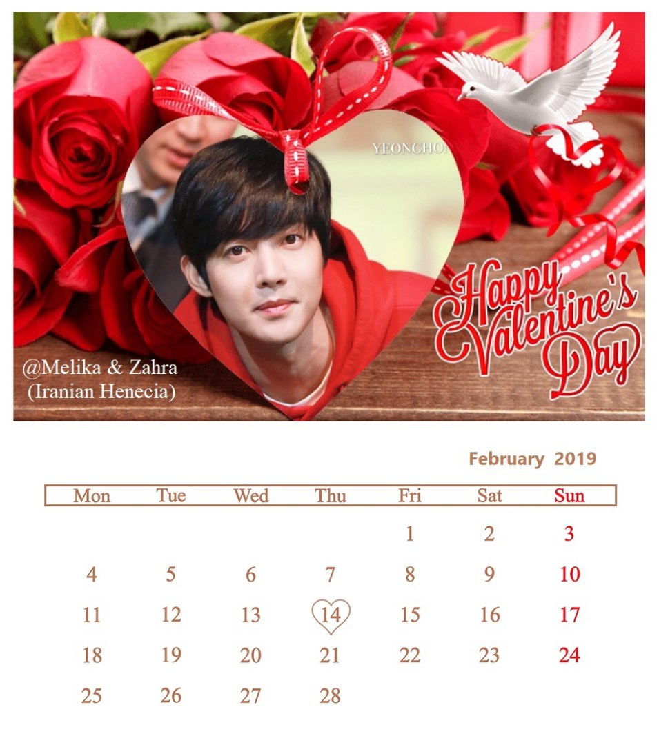 (Calendar February 2019 (03) - @Melika & Zahra (Iranian Henecia